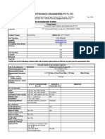 Ambetronics Engineers PVT LTD: Questionnaire Form