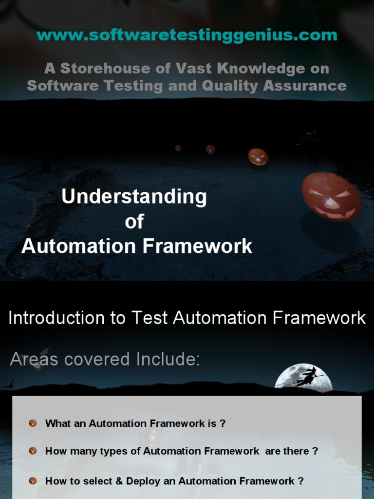 Test Automation Framework Guide | PDF | Business | Computers
