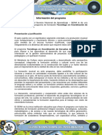 Informacion TO Coordinacion de Escuelas de Musica PDF