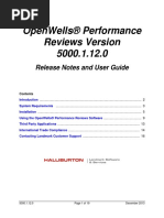 Openwells® Performance Reviews Version 5000.1.12.0: Release Notes and User Guide