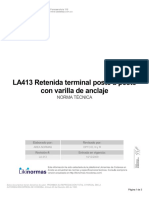 LA413 Retenida Terminal Poste A Poste Con Varilla de Anclaje