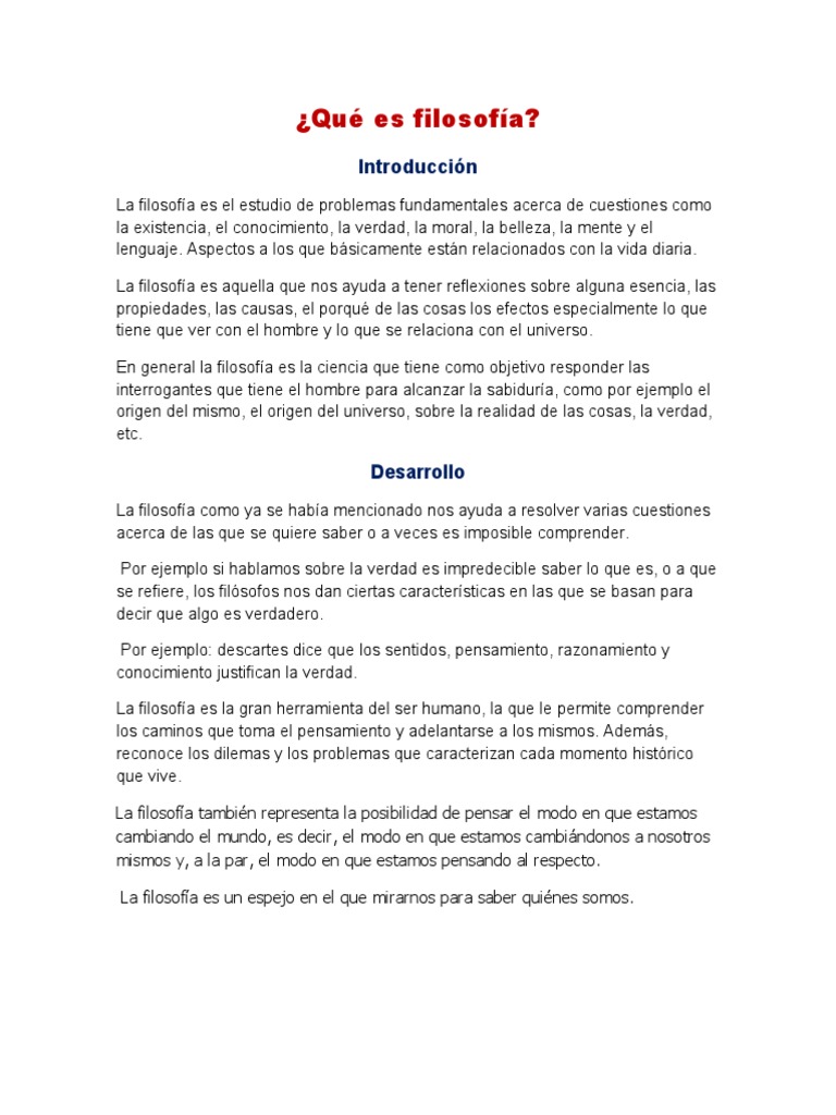 Introducción a la Filosofía y sus Ramas | PDF | Conocimiento | Verdad