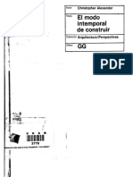 Alexander, Christopher - El Modo Intemporal de Construir PDF