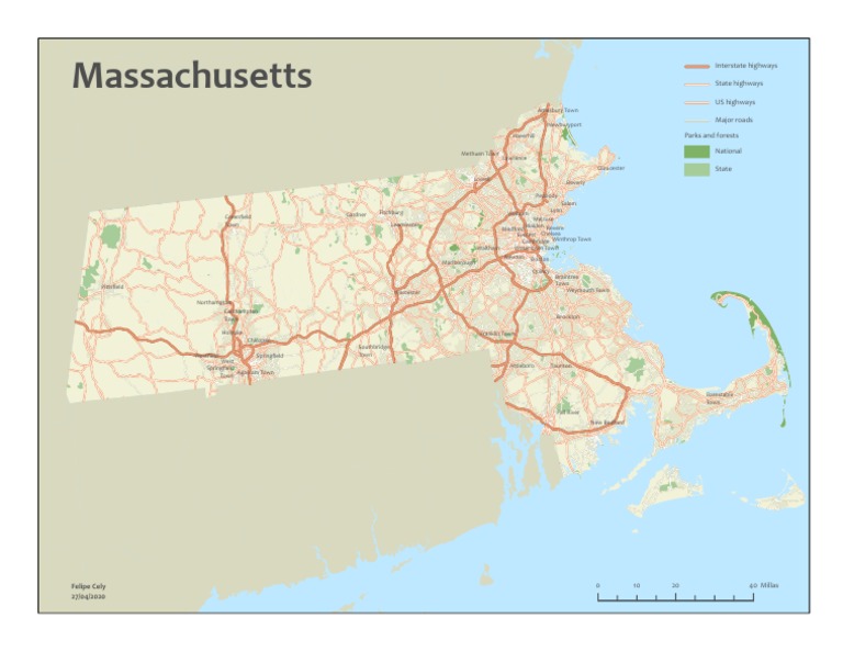 Map of Massachusetts | PDF