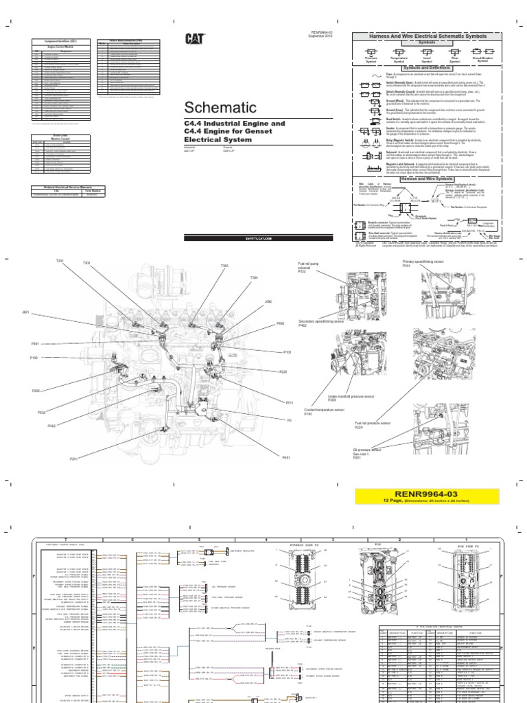 C4.4 Industrial Engine and Electrical System C4.4 Engine For Genset ...