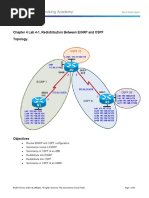 CCNPv7_ROUTE_Lab4-1_Redistribution_EIGRP_OSPF_Student