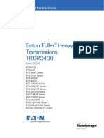 Eaton Fuller Heavy-Duty Transmissions TRDR0400: Driver Instructions