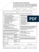 Alternate Placement Exam (Ape) Clearance Form