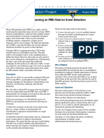 TIP 376: Time Series Learning On PMU Data For Event Detection