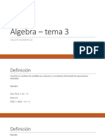 Algebra – tema 3