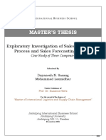 Sales Forecasting Case Based Thesis PDF