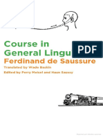 De Saussure - Course in General Linguistics PDF