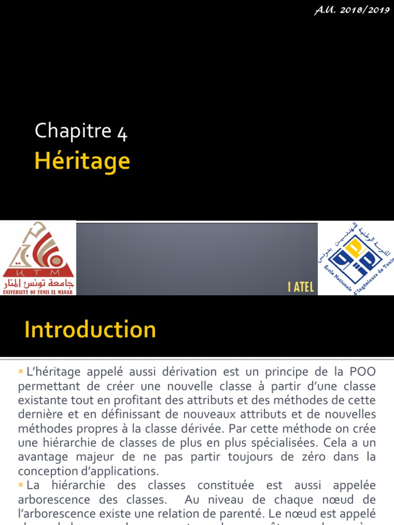 Comprendre l'Héritage en POO C++ | PDF | Classe (informatique ...
