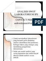 Analisis SWOT Laboratorium IPS