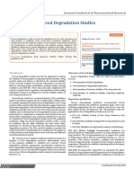 Forced Degradation Studies: Journal of Analytical & Pharmaceutical Research