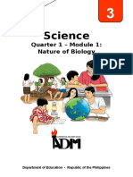 Science: Quarter 1 - Module 1: Nature of Biology