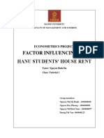Factor Influencing On Hanu Students' House Rent: Econometrics Project
