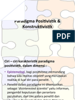 Paradigma Positivis Konstruktivis