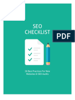 Bonus PDF 26 Point Seo Checklist For New Websites Seo Audits PDF