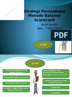 Strategi Perusahaan Metode Balance Scorecard Andri