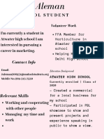 Copy of High School Resume