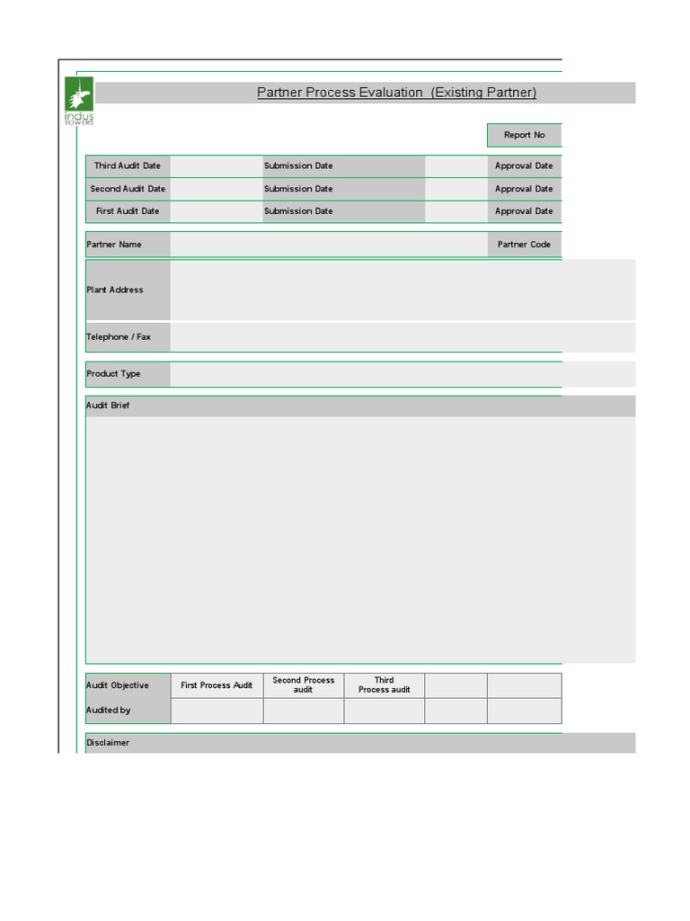 Partner Process Audit Evaluation Report | PDF | Internal Audit | Audit