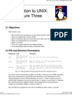 Introduction To UNIX and Linux - Lecture Three