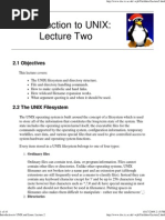 Introduction To UNIX and Linux - Lecture Two