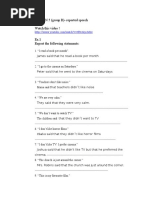 Lesson 5 - Group B - Reported Speech