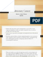 Pulmonary Cancer Presentation