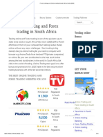 Forex trading and Online trading South Africa Guide 2019
