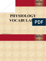 Physiology Vocabulary 3