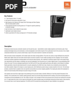 Two-Way Passive Cinema Surround Loudspeaker: Key Features