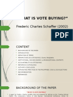 "What Is Vote Buying?": Frederic Charles Schaffer (2002)