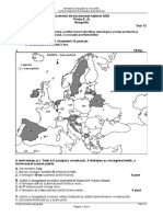 Bac 2020 E D Geografie Test.15 LB - Maghiara