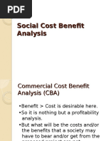 Social Cost Benefit Analysis