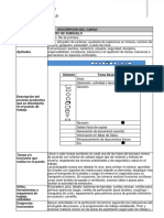 Profesiograma y Perfil Del Cargo - Minero Subsuelo PDF