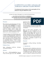 Evaluación de La Vulnerabilidad Del Recurso Hídrico Subterráneo Del Municipio de Cota Cundinamarca Utilizando El Modelo DRASTIC