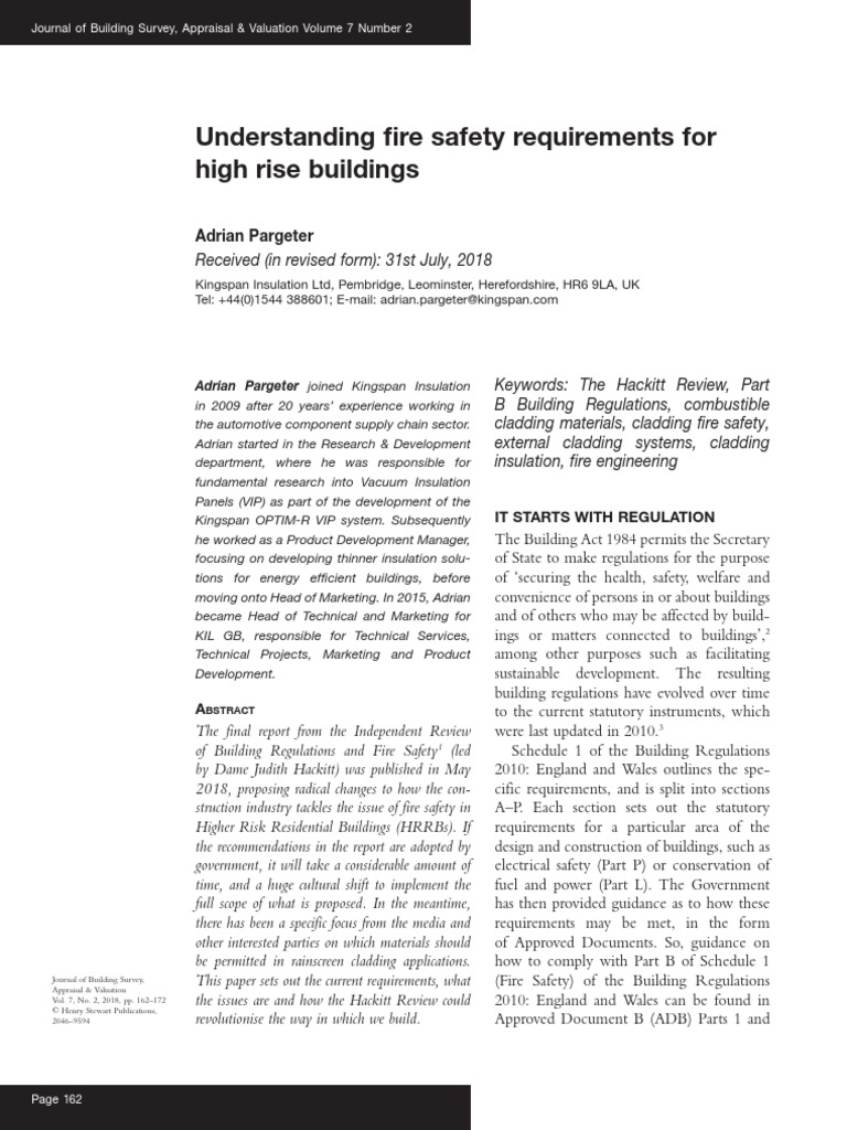 Understanding Fire Safety Requirements For | PDF | Building Technology ...