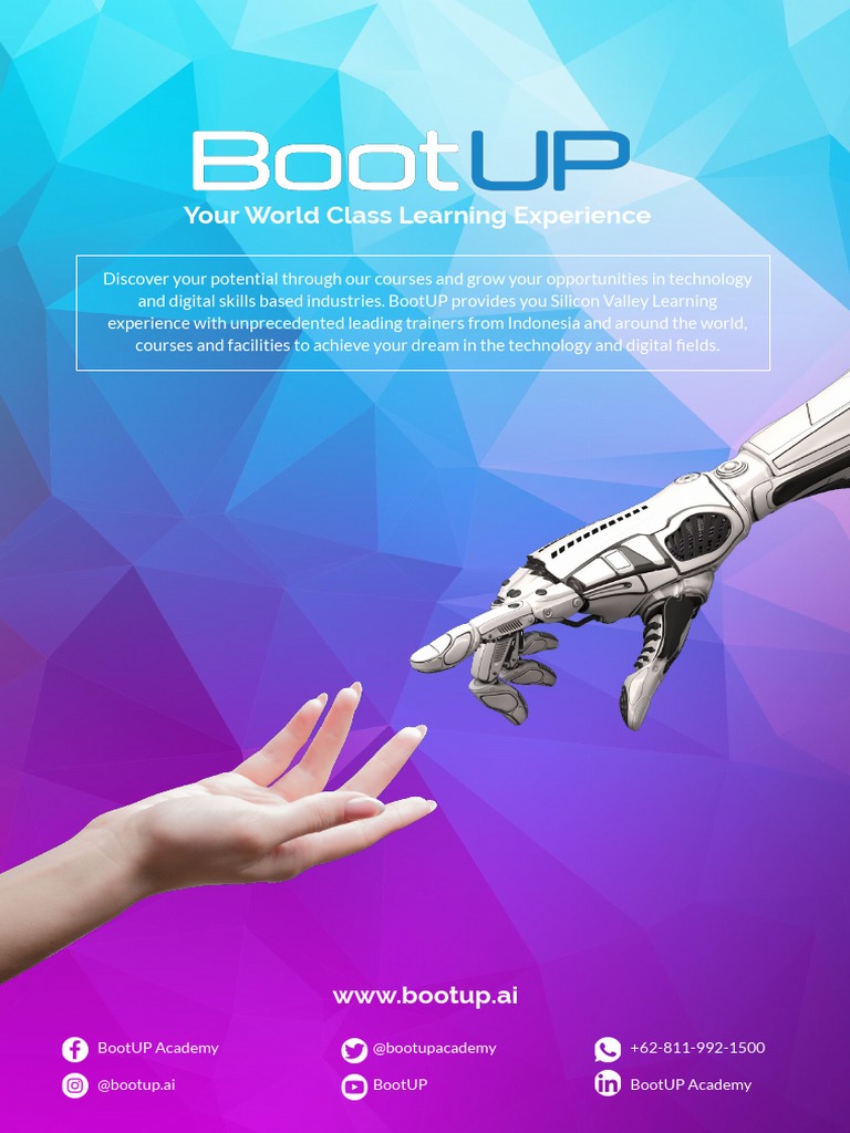 BootUP - Brochure (2020) PDF | PDF | Deep Learning | Machine Learning