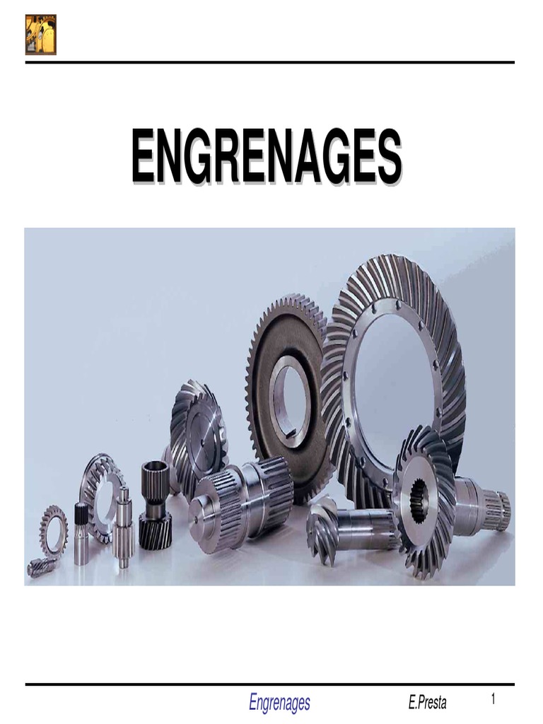Comment Identifier Un Engrenage A Denture Extérieure Sur Le Schéma Etude Des Engrenages PDF | PDF | Machine | Ingénierie mécanique