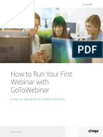 How To Run Your First Webinar With GoToWebinar