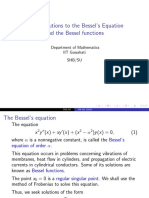 Series Solutions To The Bessel's Equation and The Bessel Functions