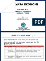 4.3 Rekayasa Ekonomi-Metode Pembanding Ekonomi - BCR-Payback Period