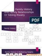Theme 1:family History and Family Relationships or Sibling Rivalry