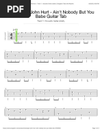 Ain't Nobody But You Babe Tab by Mississippi John Hurt - Track 1 - Acoustic Guitar (Steel) - Songsterr Tabs With Rhythm PDF