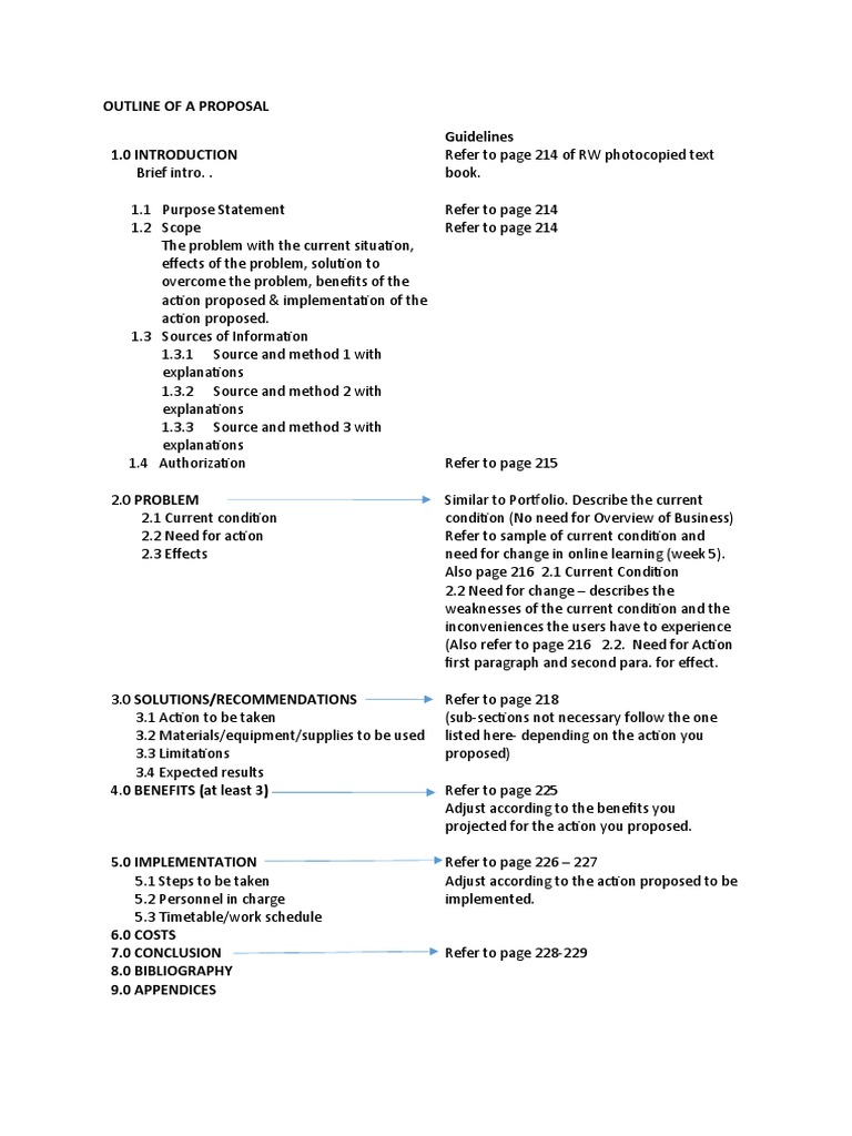 Guidelines On Writing A PROPOSAL | PDF | Business