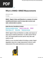 SINAD - Radio Receiver Sensitivity