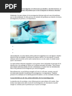 Características de Los Antecedentes de La Investigación