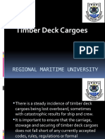Timber Deck Cargoes: Regional Maritime University